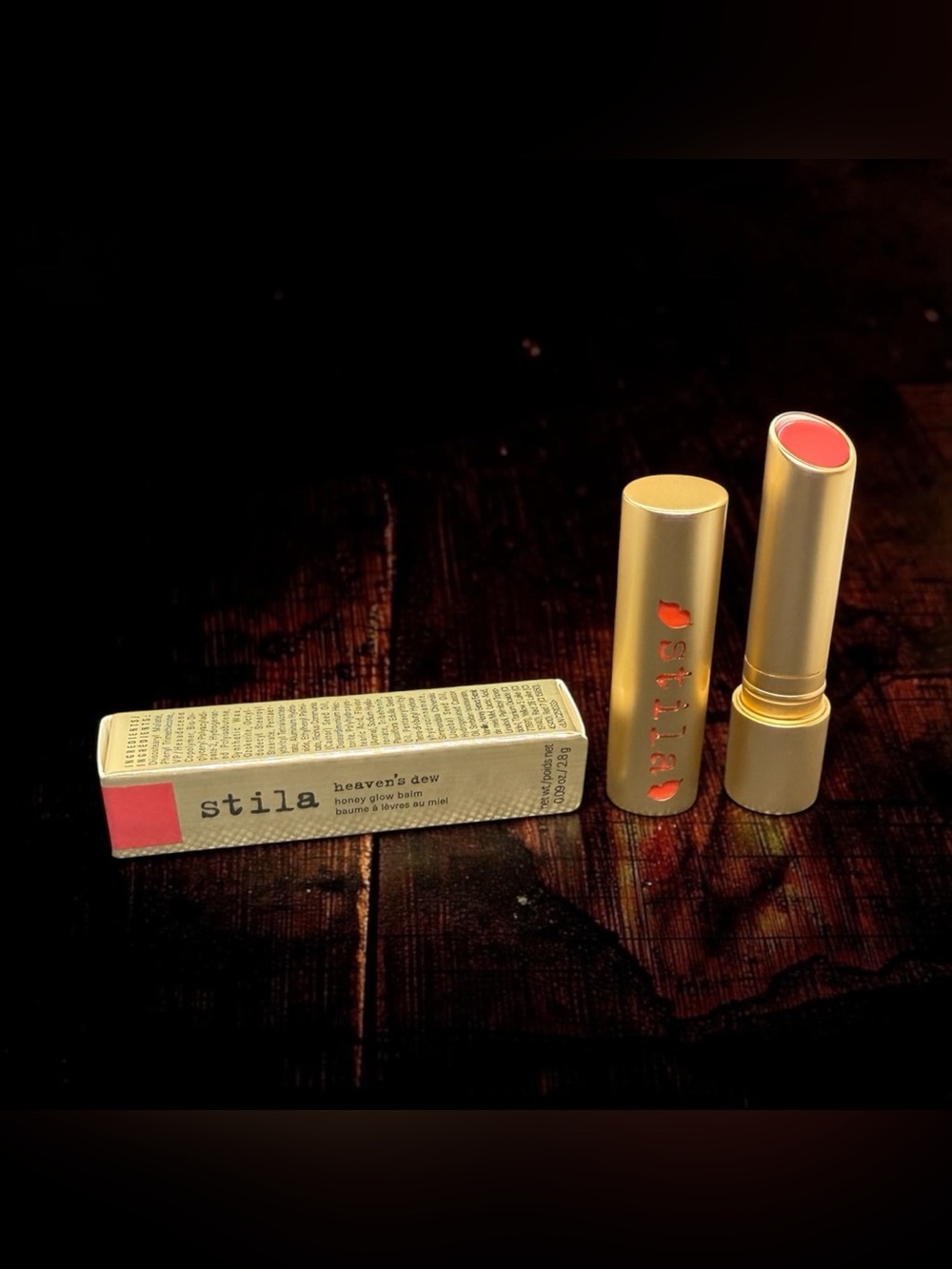 💄STILA💄Heaven's Dew Honey Glow Balm in Cherry-Oh/NIB